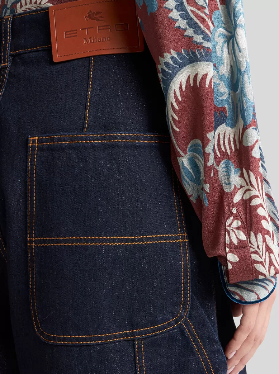 Denim^ETRO JEAN EN DENIM LUREX BLEUMARINE