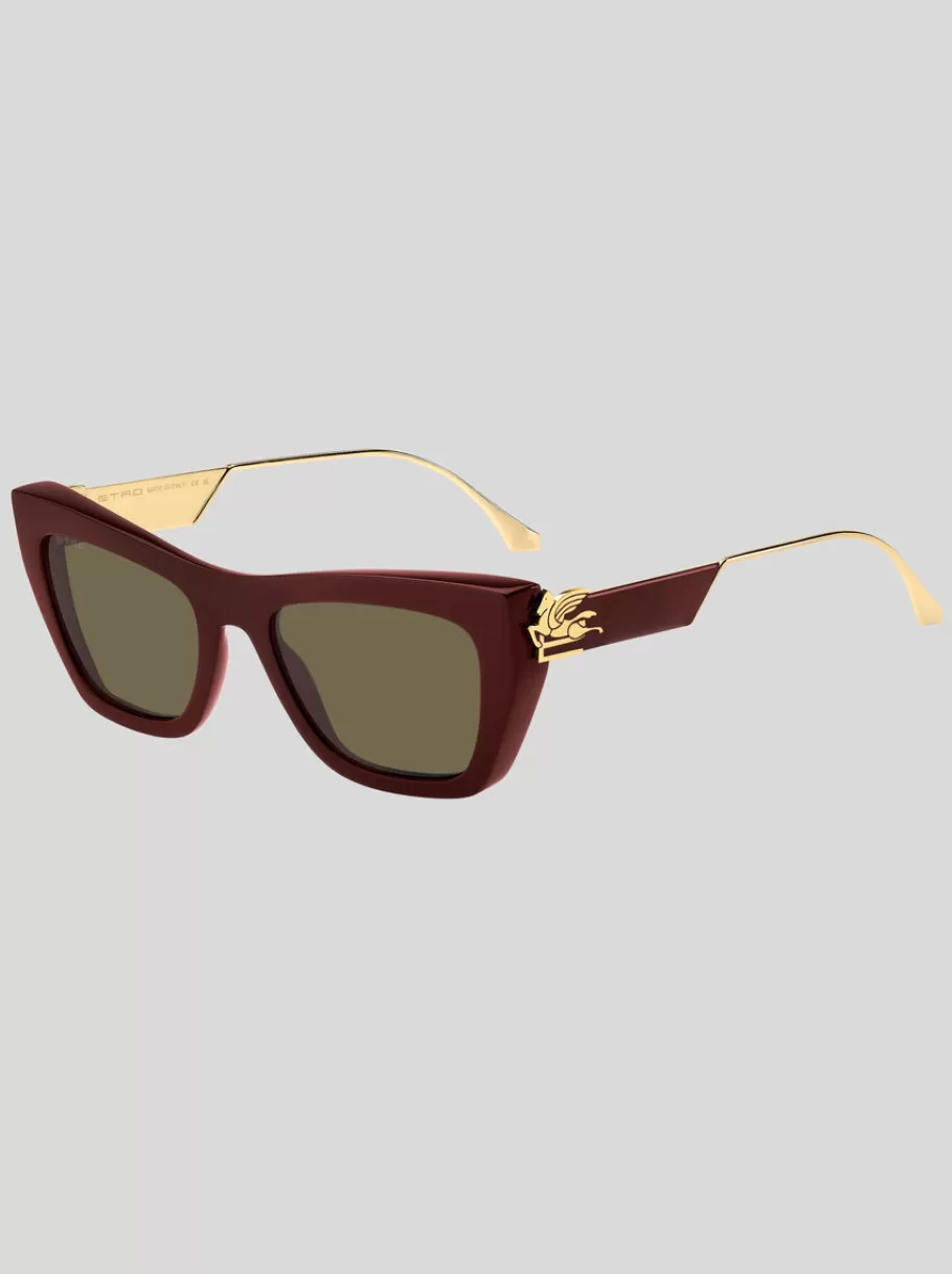 Lunettes De Soleil | Lunettes De Soleil^ETRO LUNETTES DE SOLEIL BOLD PEGASO BORDEAUX