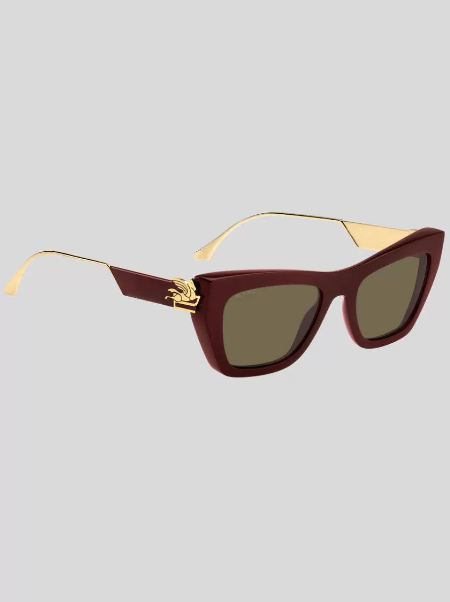 Lunettes De Soleil | Lunettes De Soleil^ETRO LUNETTES DE SOLEIL BOLD PEGASO BORDEAUX