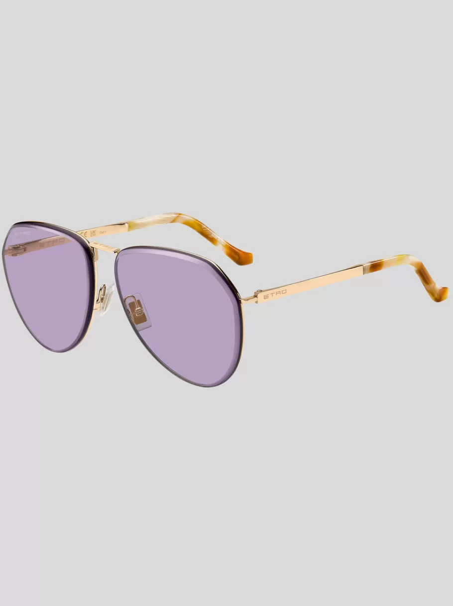 Lunettes De Soleil | Lunettes De Soleil^ETRO LUNETTES DE SOLEIL LUXURY METAL ROSE