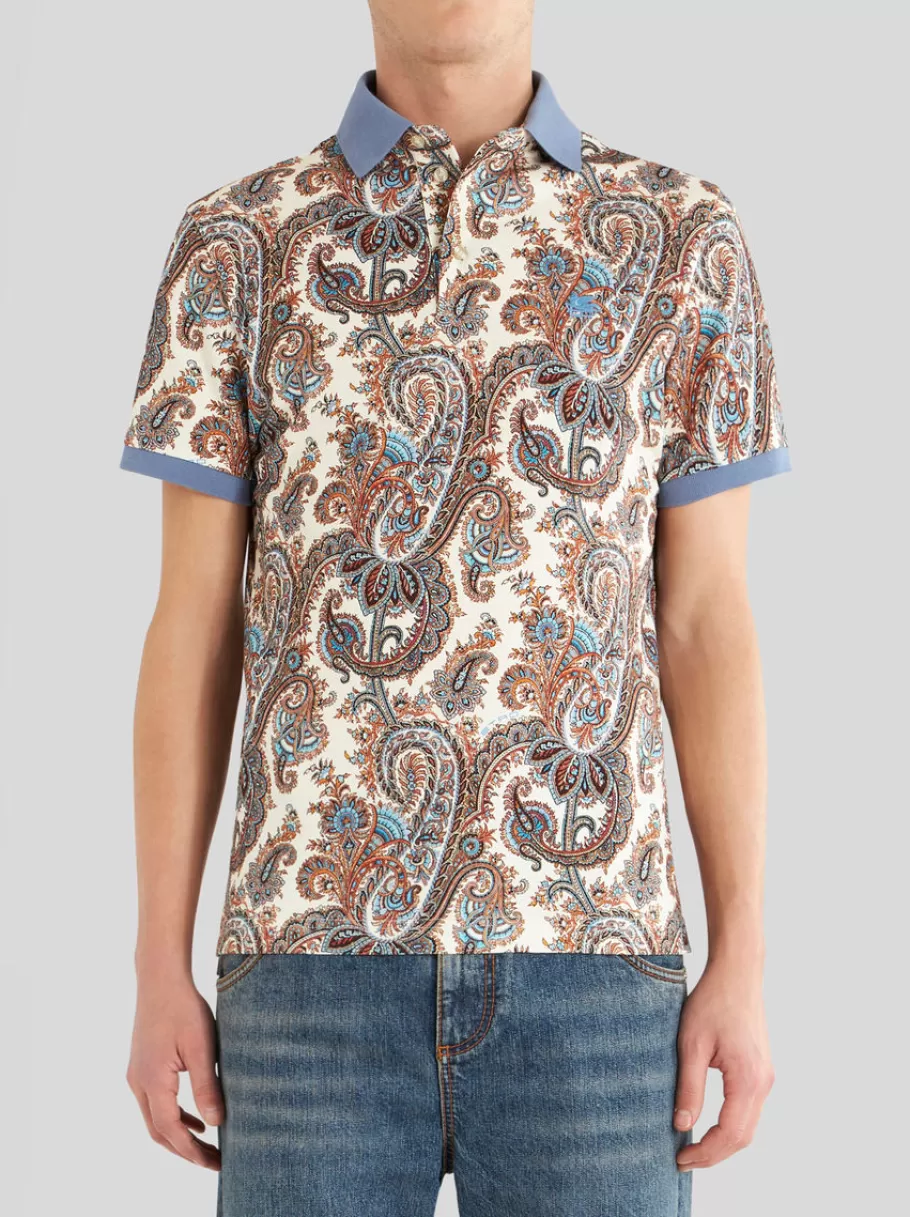 Polos^ETRO POLO EN COTON PAISLEY