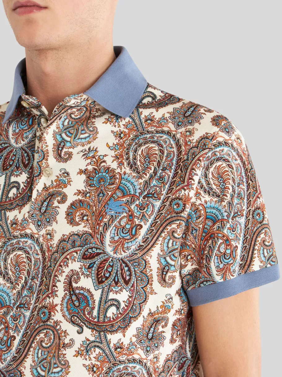 Polos^ETRO POLO EN COTON PAISLEY